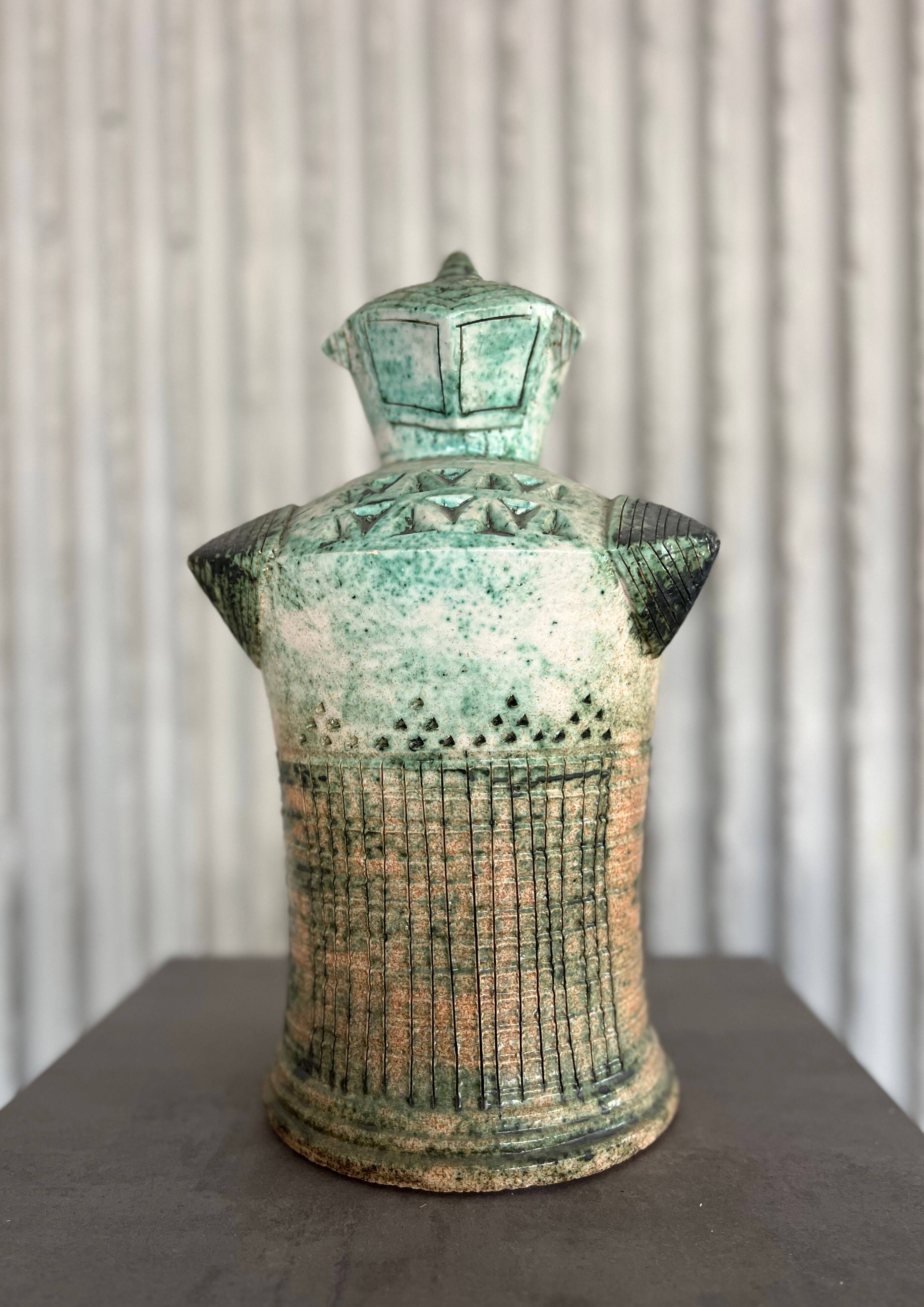 XXL (40-80cm) ceramic chess set by Maria Kenarova