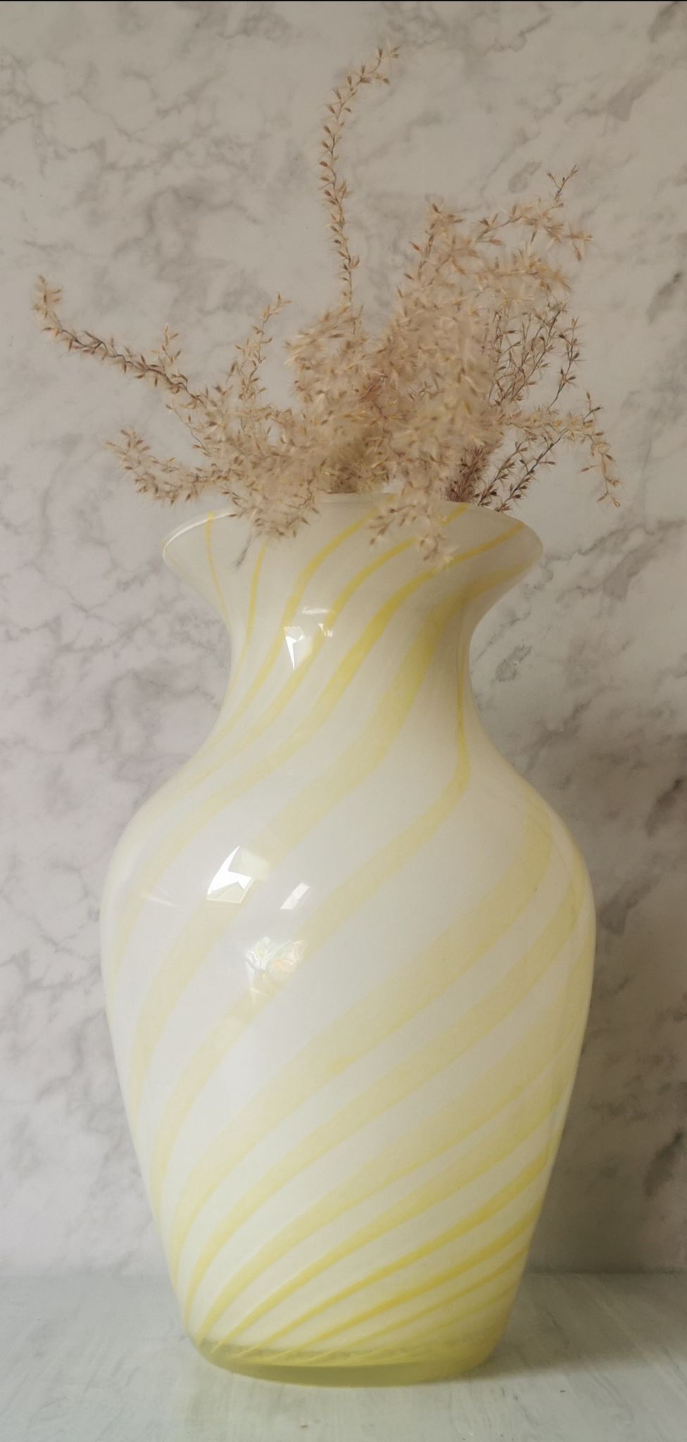 Blown glass vase Italy