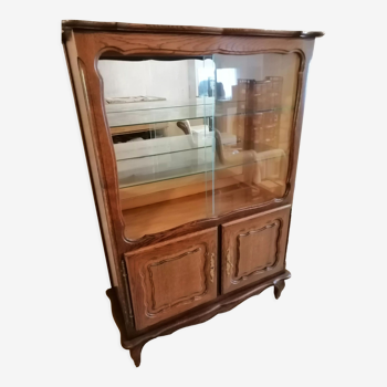 Meuble vitrine en bois