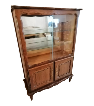 Meuble vitrine en bois