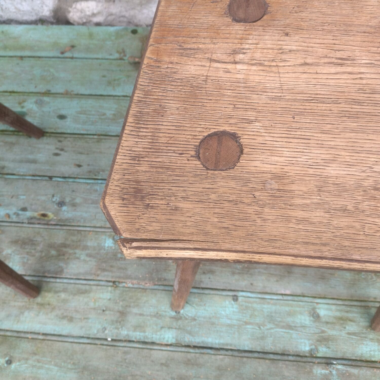 Pair of chairs brutalist stepladder