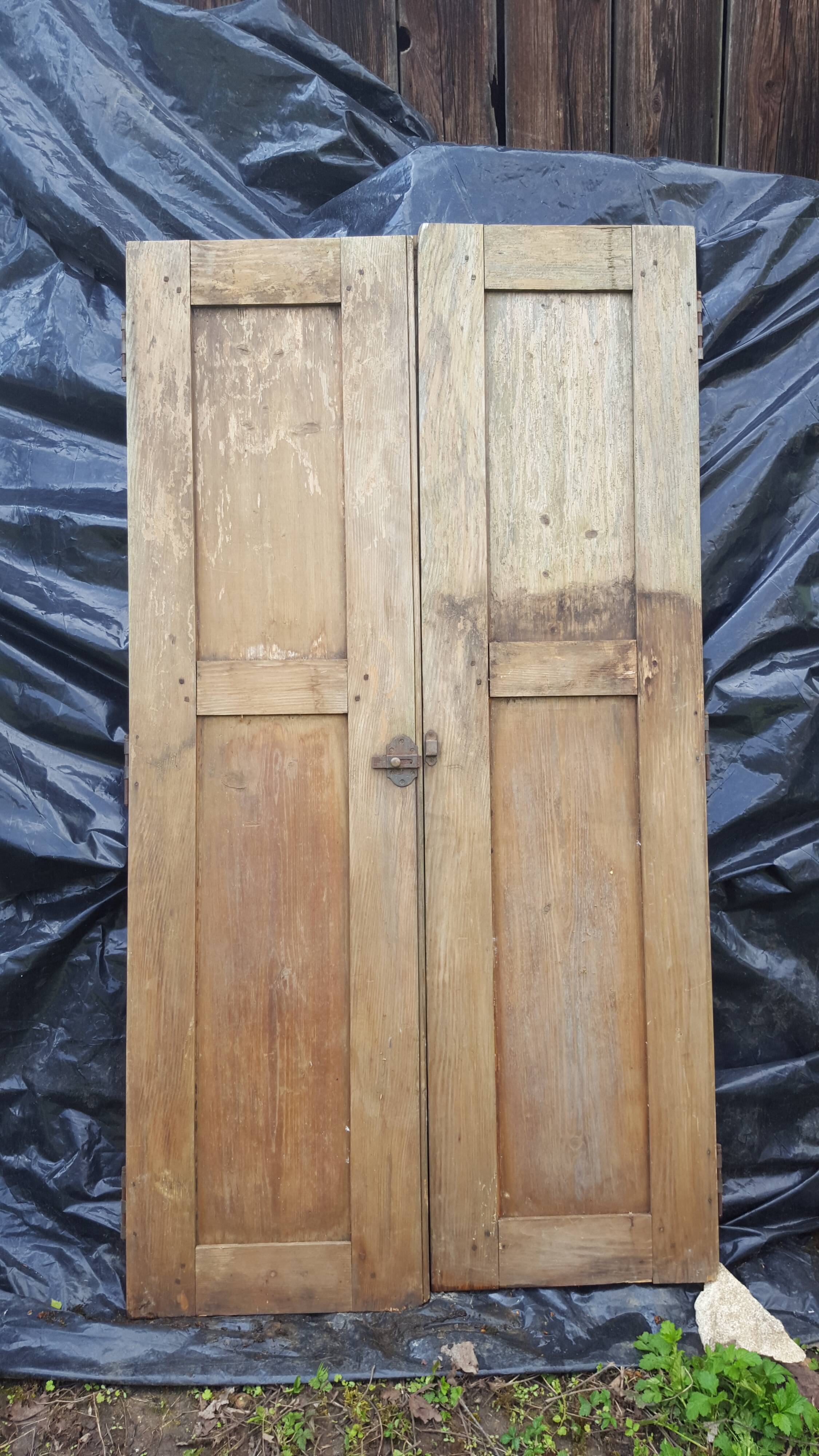 Pair of old closet doors