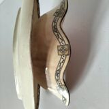 Antique ironstone gravy boat, E.C. Salins Royal model