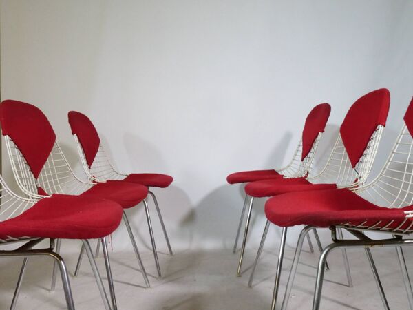 Chaises « Bikini » de Charles et Ray Eames pour Herman Miller, ensemble de 6, années 1960