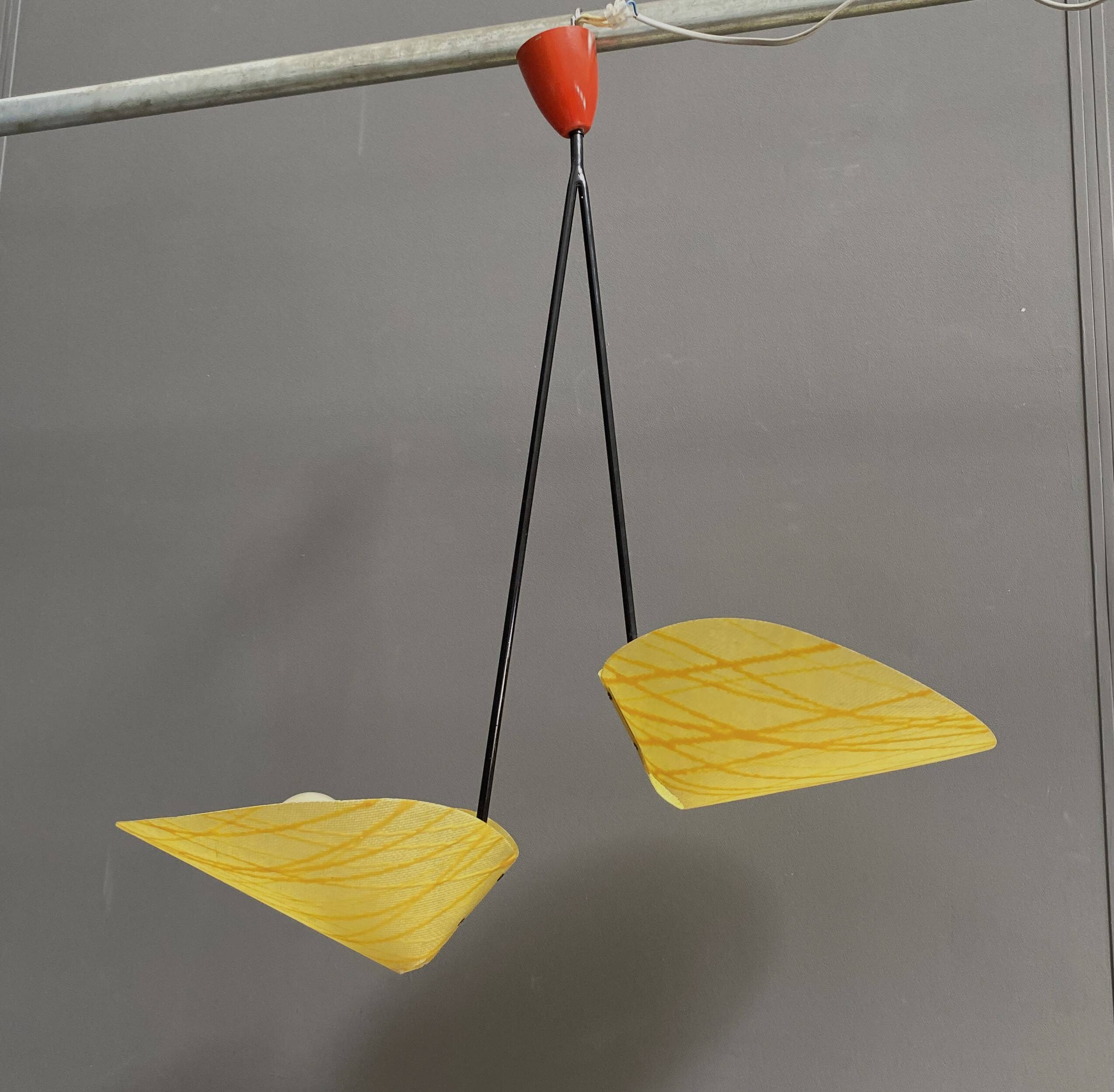 Josef Hurka pendant lamp model 1210 for Napako 1960s