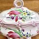 Luneville vegetable soup tureen, street lamp model
