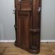 Art Deco cloakroom rack in stained oak