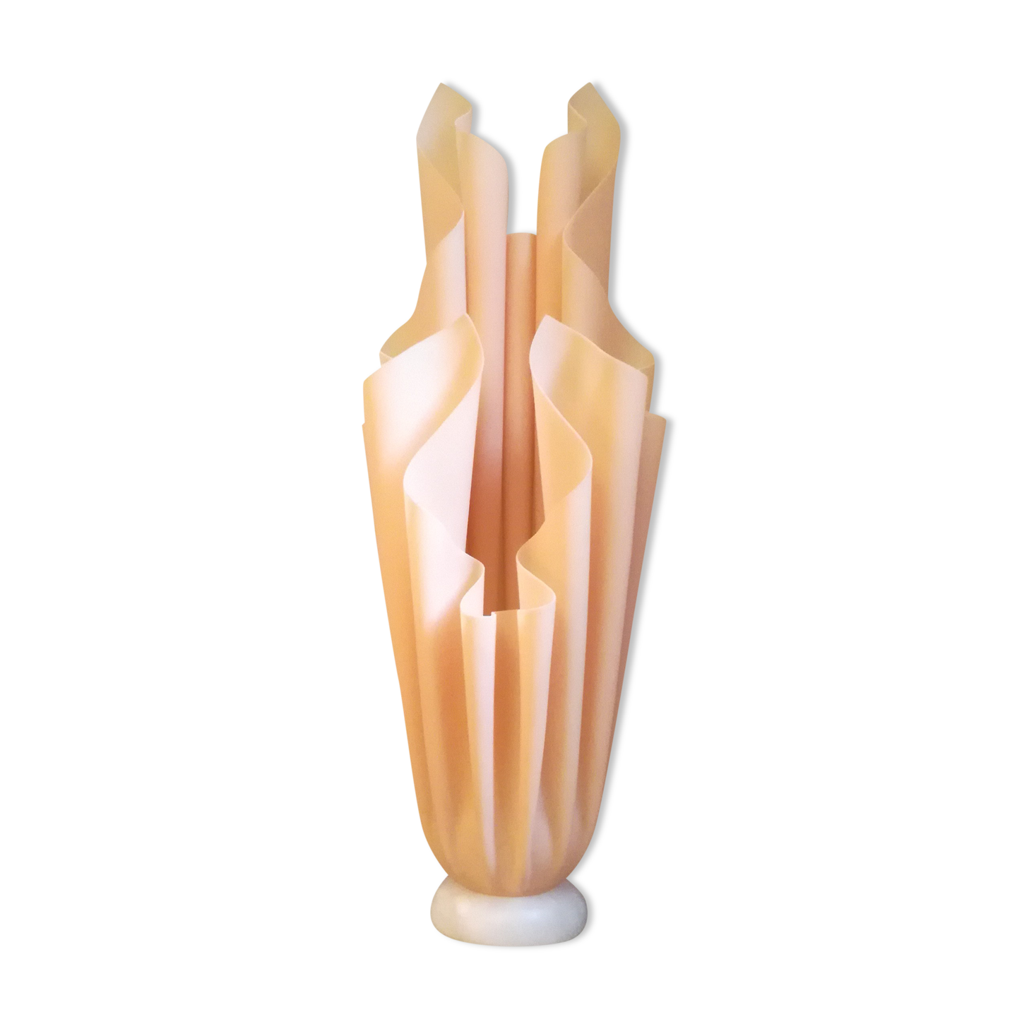Pink Athena lamp by Georgia Jacob, resin and marble H54