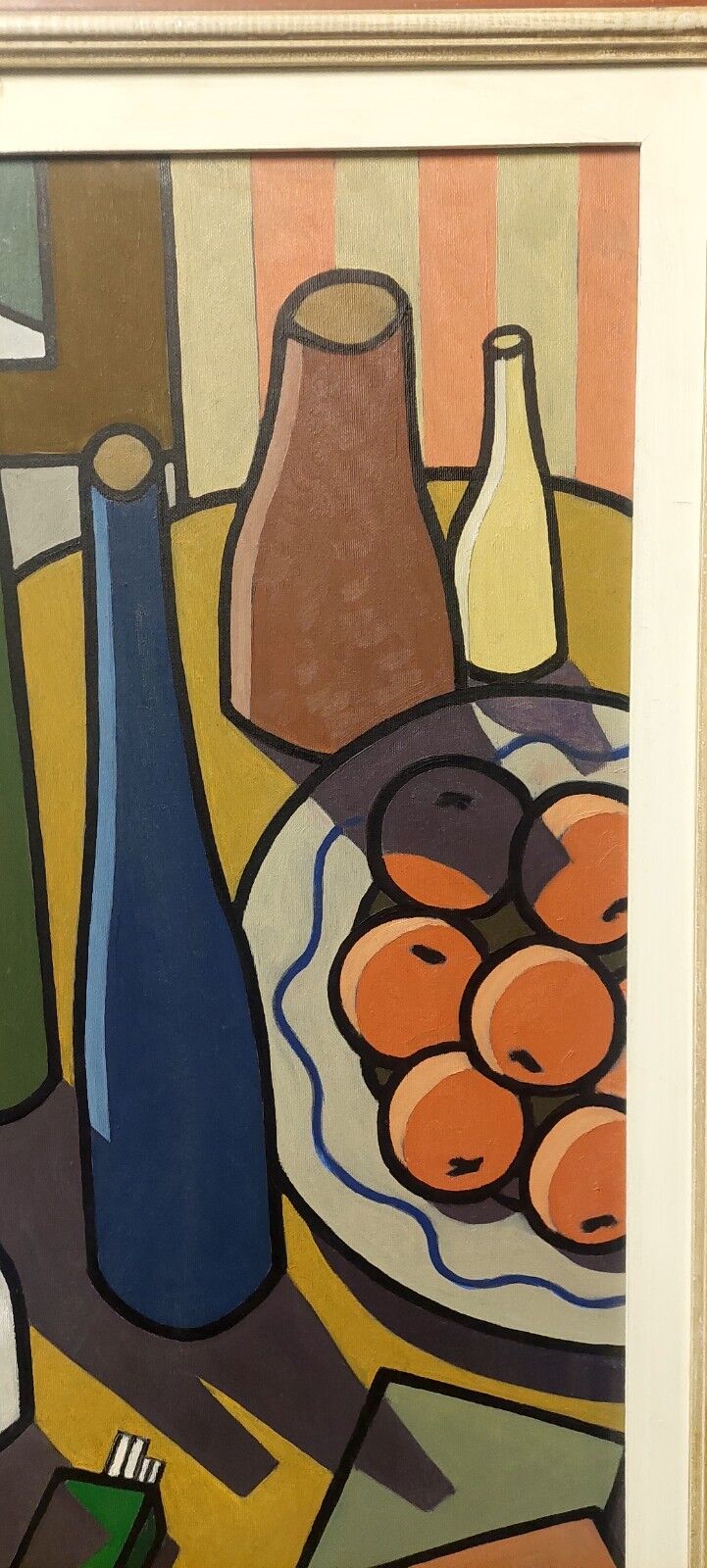 Oil painting on canvas still life by Franco Prayer (1924) 90 x 50 cm