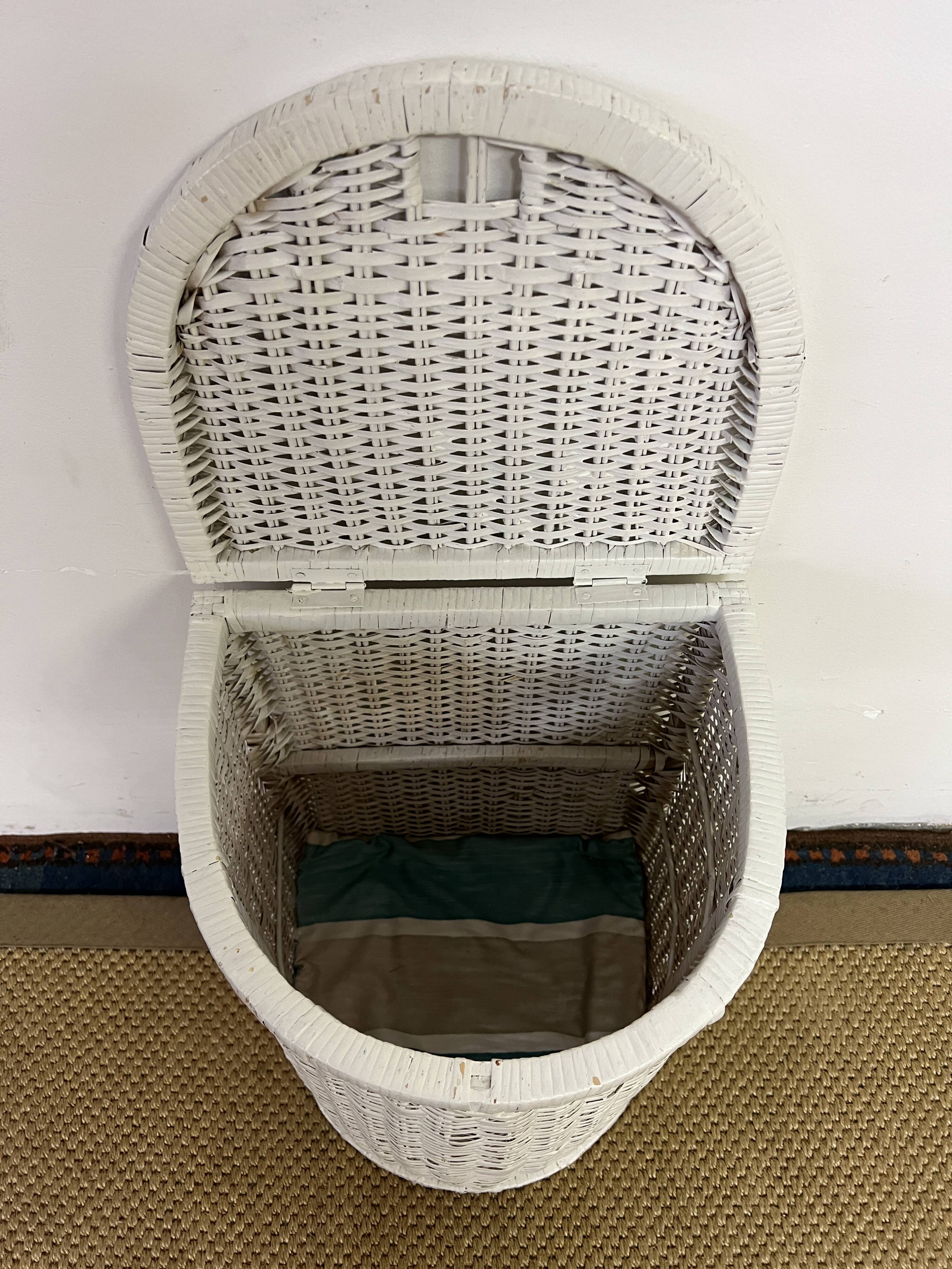 Rattan laundry basket