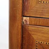 Pink marble top chest of drawers