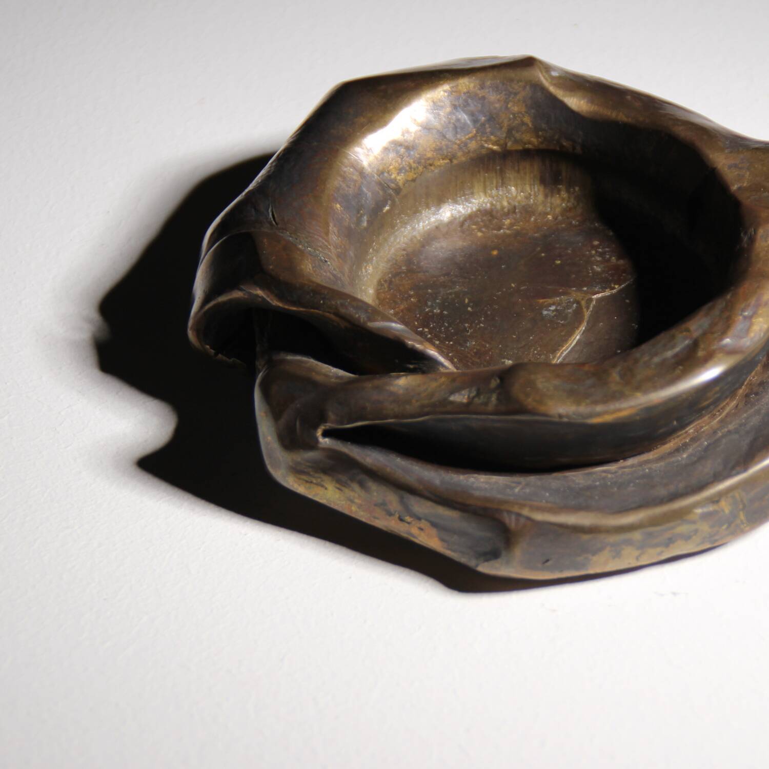 Bronze Candleholder & Bowl by Lothar Klute | Germany 1987