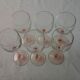 6 verres à vin sur pied rose
