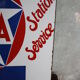 Double-sided enamel plate Piles Mazda Station service