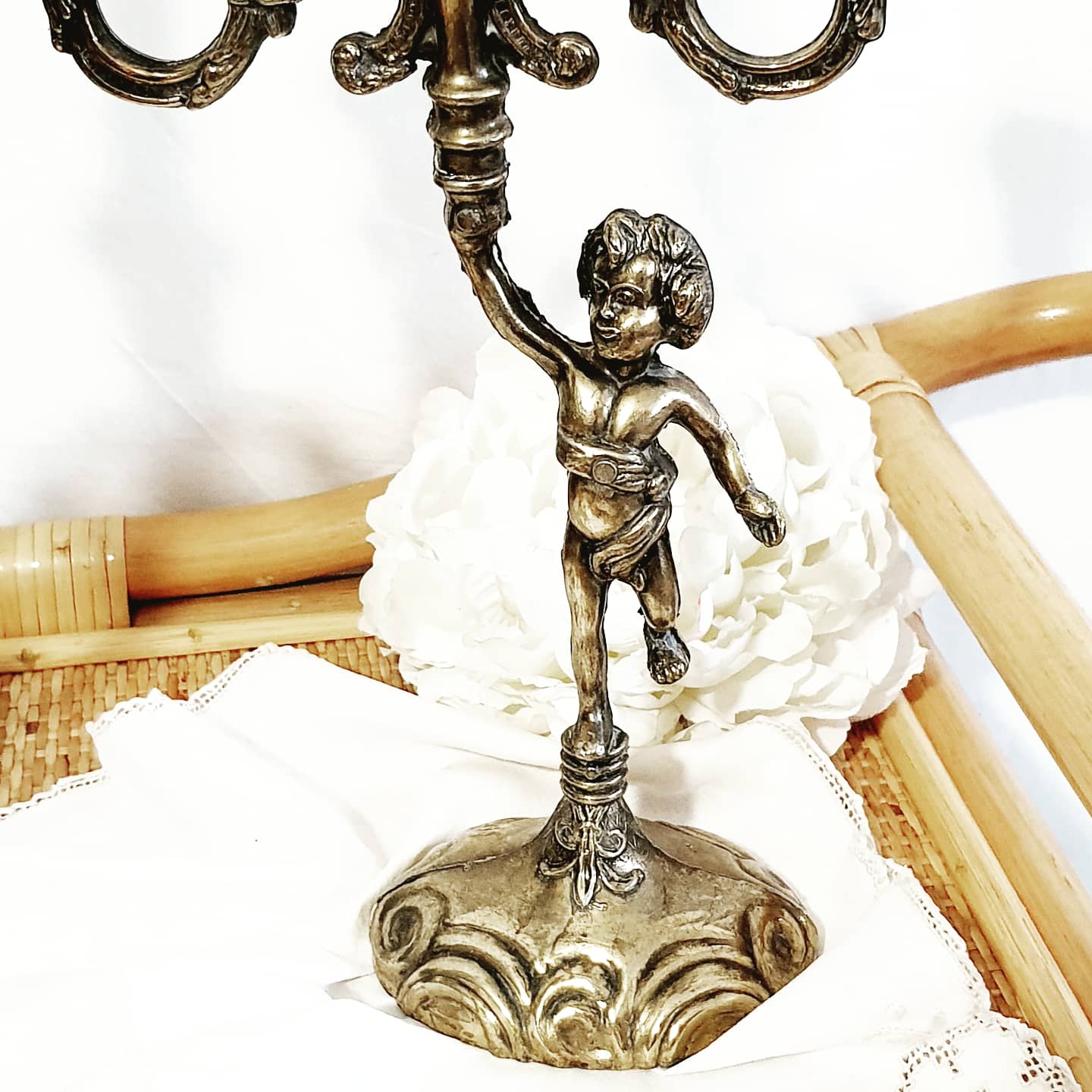 Chandeliers in golden regulated angels