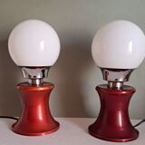 Pair of vintage bedside lamps