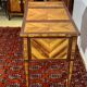 Louis XVI dressing table, rosewood and violet wood marquetry