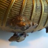 Brass nautil vase