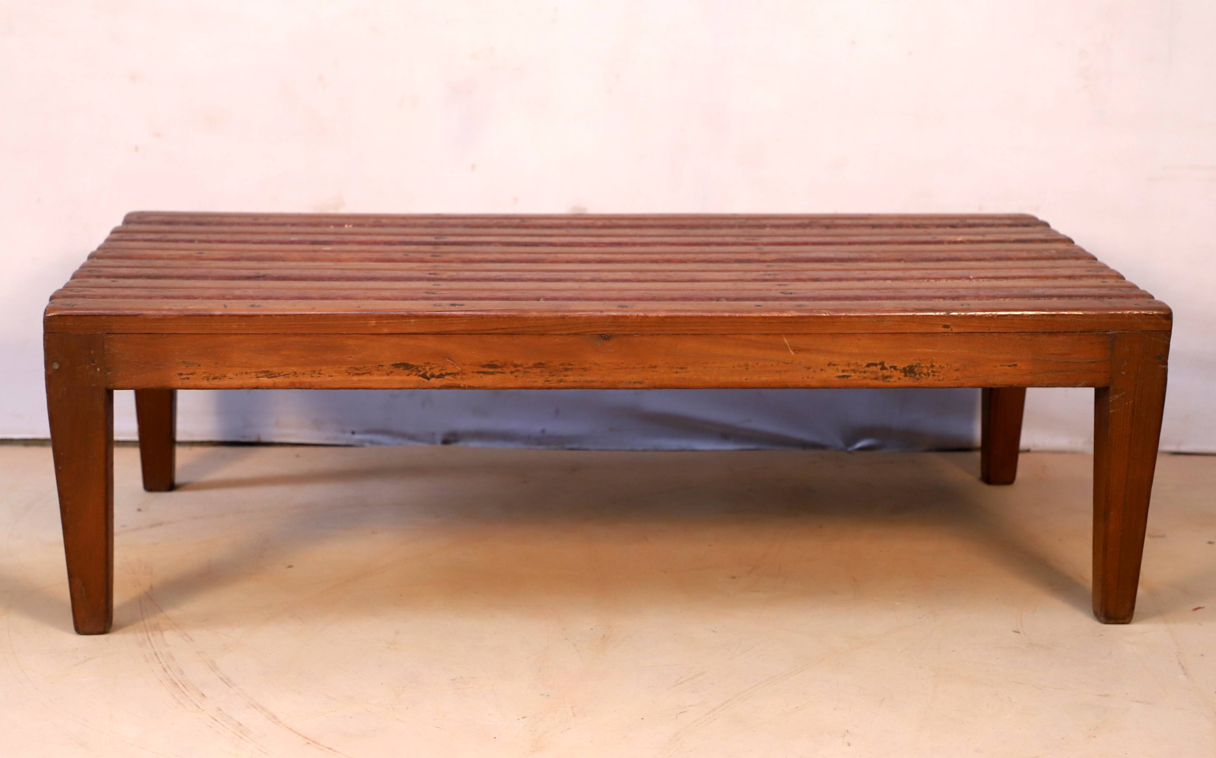 Old Burmese teak bench