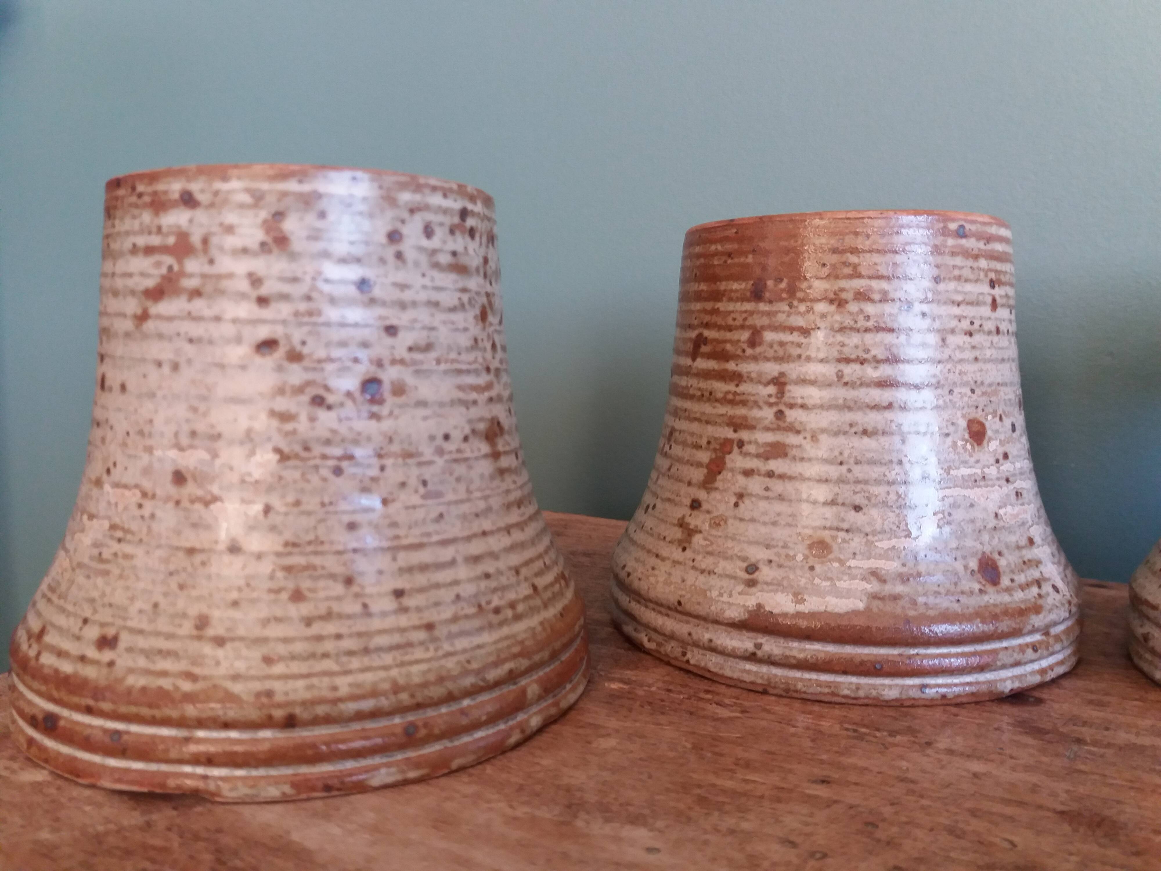 Stoneware mugs from Puisaye by Jean-Pierre Prud’homme