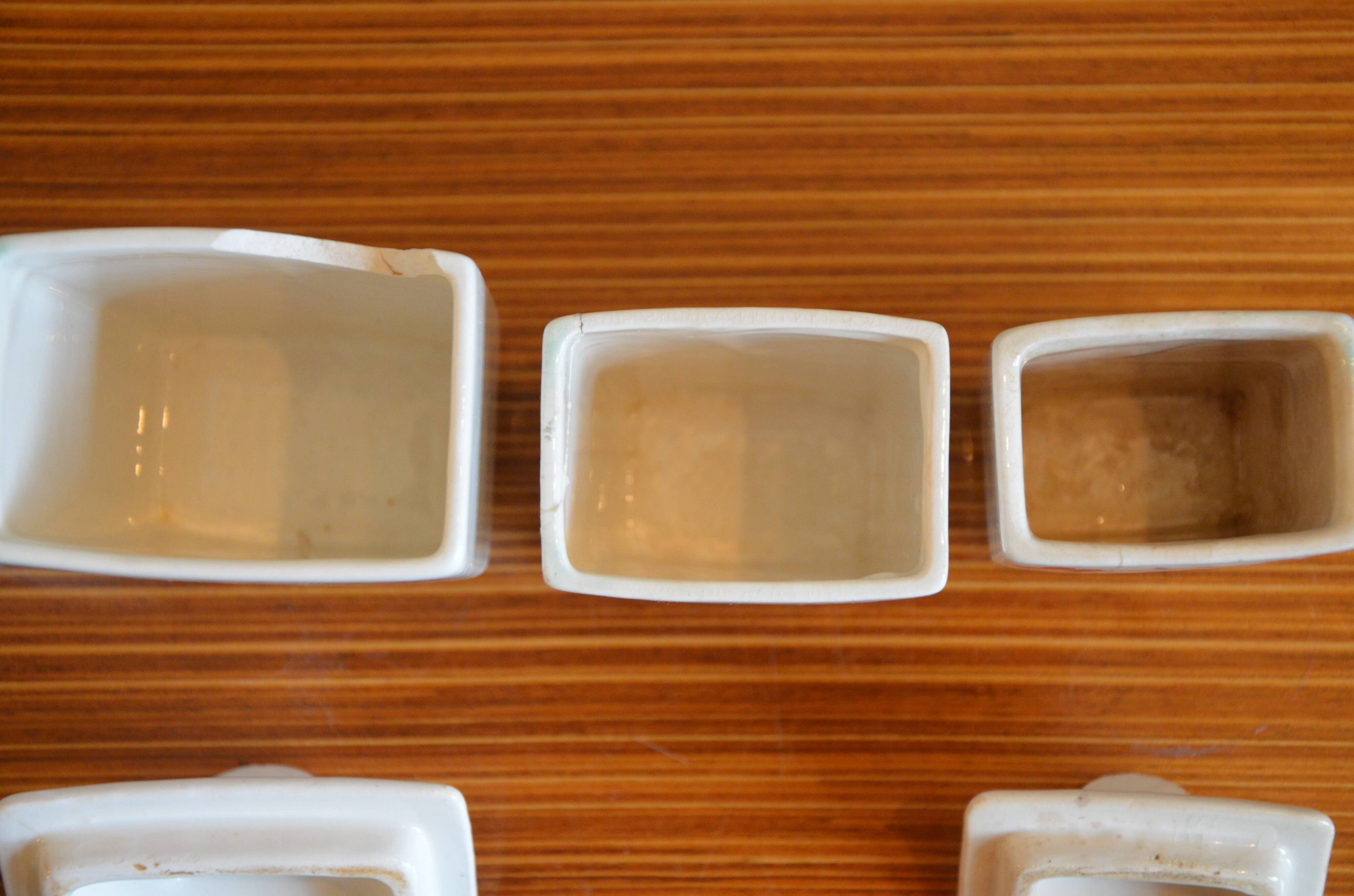 Lot de pots à épices en porcelaine Céranord