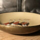 Hollow plate Japan ACF porcelain circled brass decorated with cranes
