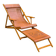 Vintage Japanese bamboo lounge chair & ottoman