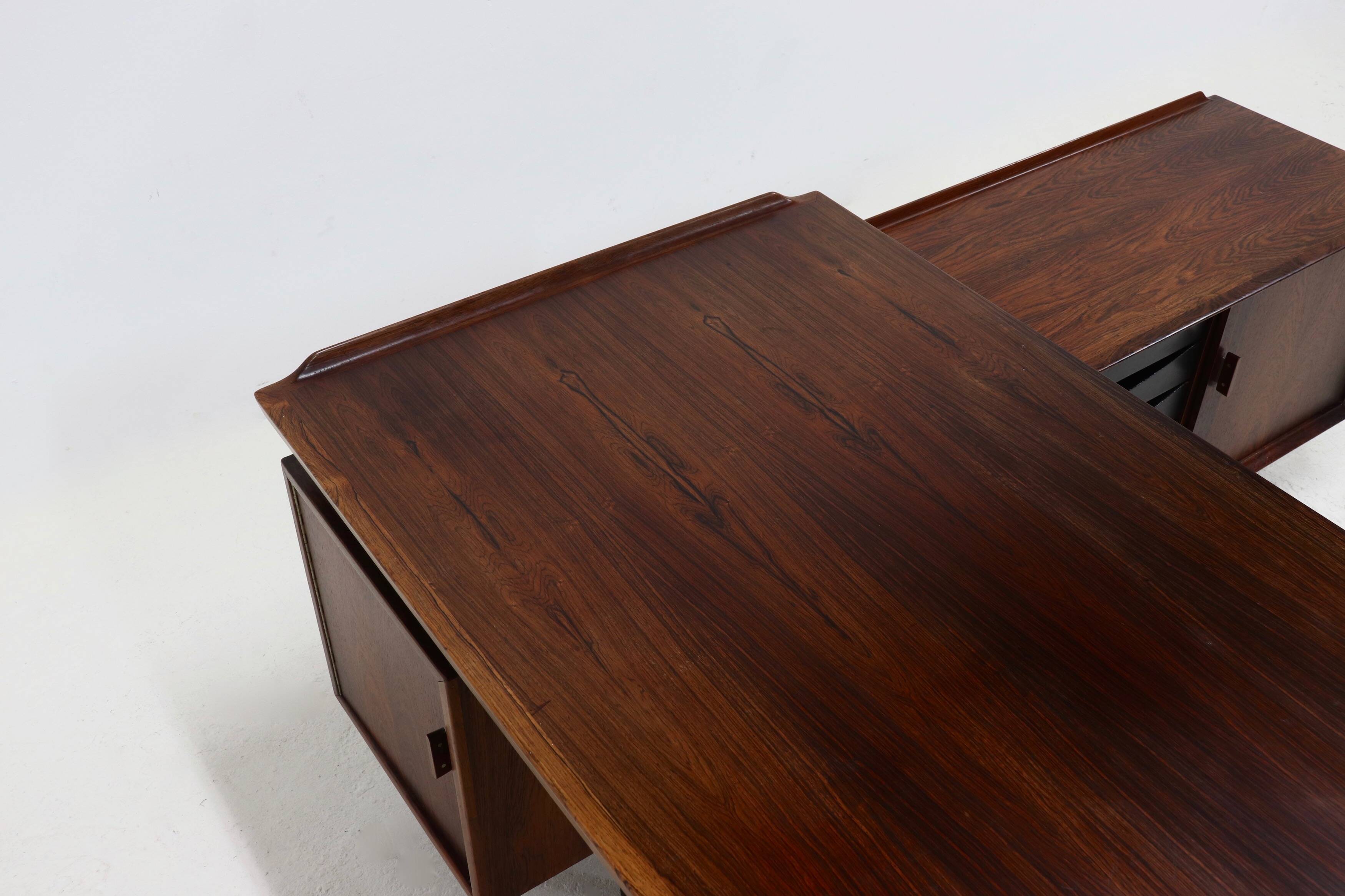 Rosewood Executive Desk Model 209 by Arne Vodder for Sibast 1955