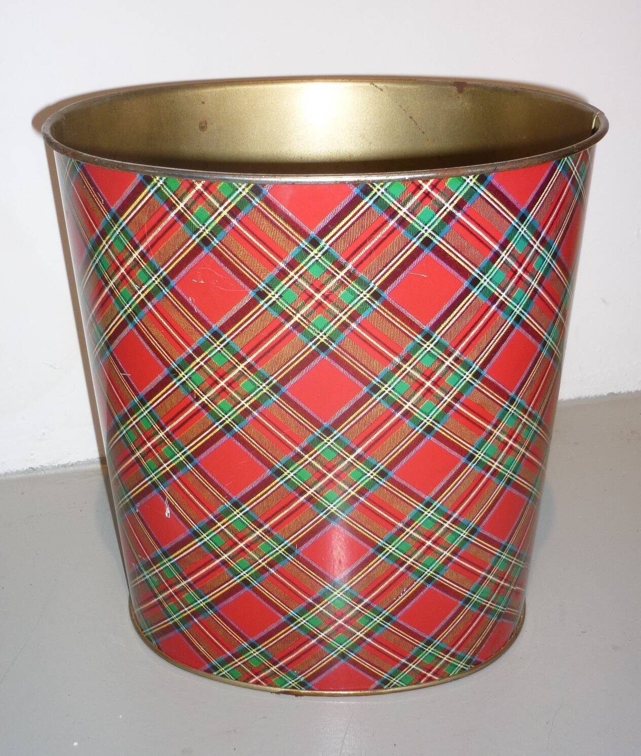 Waste paper basket signed Massilly France