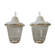 Lot de 2 suspensions verre années 50