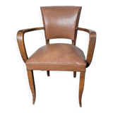 Fauteuil bridge en skai des années 60