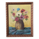 Tableau acrylique sur toile nature morte ancienne bouquet de fleurs