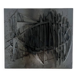 Fireplace plate by designer F. Loriot for Stern, France 1970s