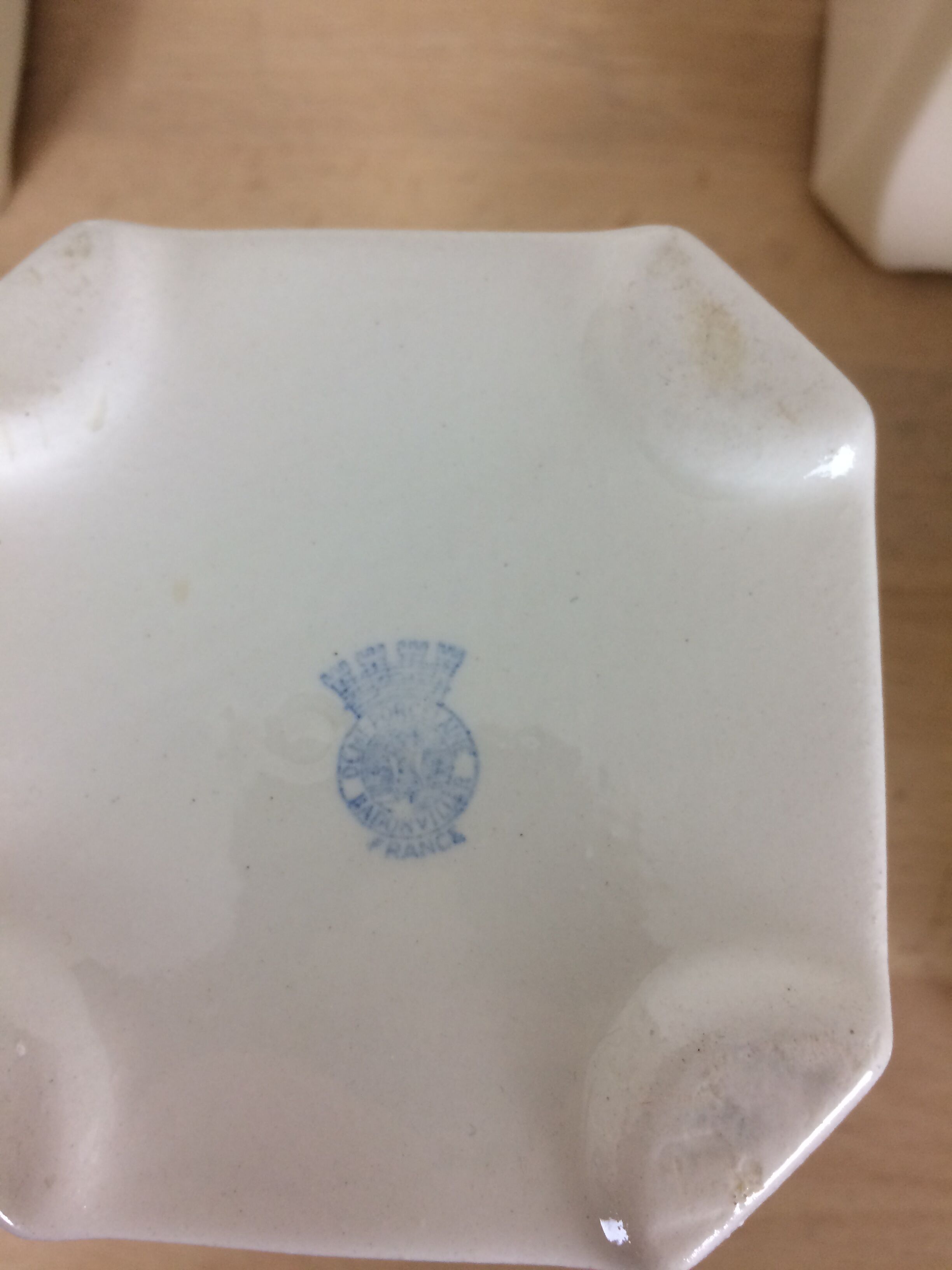 Set of 6 Old Ceramic Spice Pots Badonviller