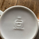 Vintage cups toghana orange flower
