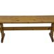 Vintage Scandinavian modern pinewood bench from the 1960's