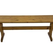 Vintage Scandinavian modern pinewood bench from the 1960's