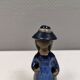 Beautiful vintage ceramic lady figurine by Elsi Bourelius Sweden 1980s