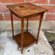 Table D’appoint Sellette Ancienne Bois Tourné Brut Décoration Vintage
