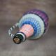 Braided thread bottle, plastic thread, scoubidou bottle, glass bottle, interior decoration,