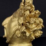 Head plaster gold paint