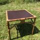 Rattan living room with 2 armchairs, coffee table cushions