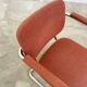Pair of Marcel Breuer B64 Knoll armchairs in coral fabric