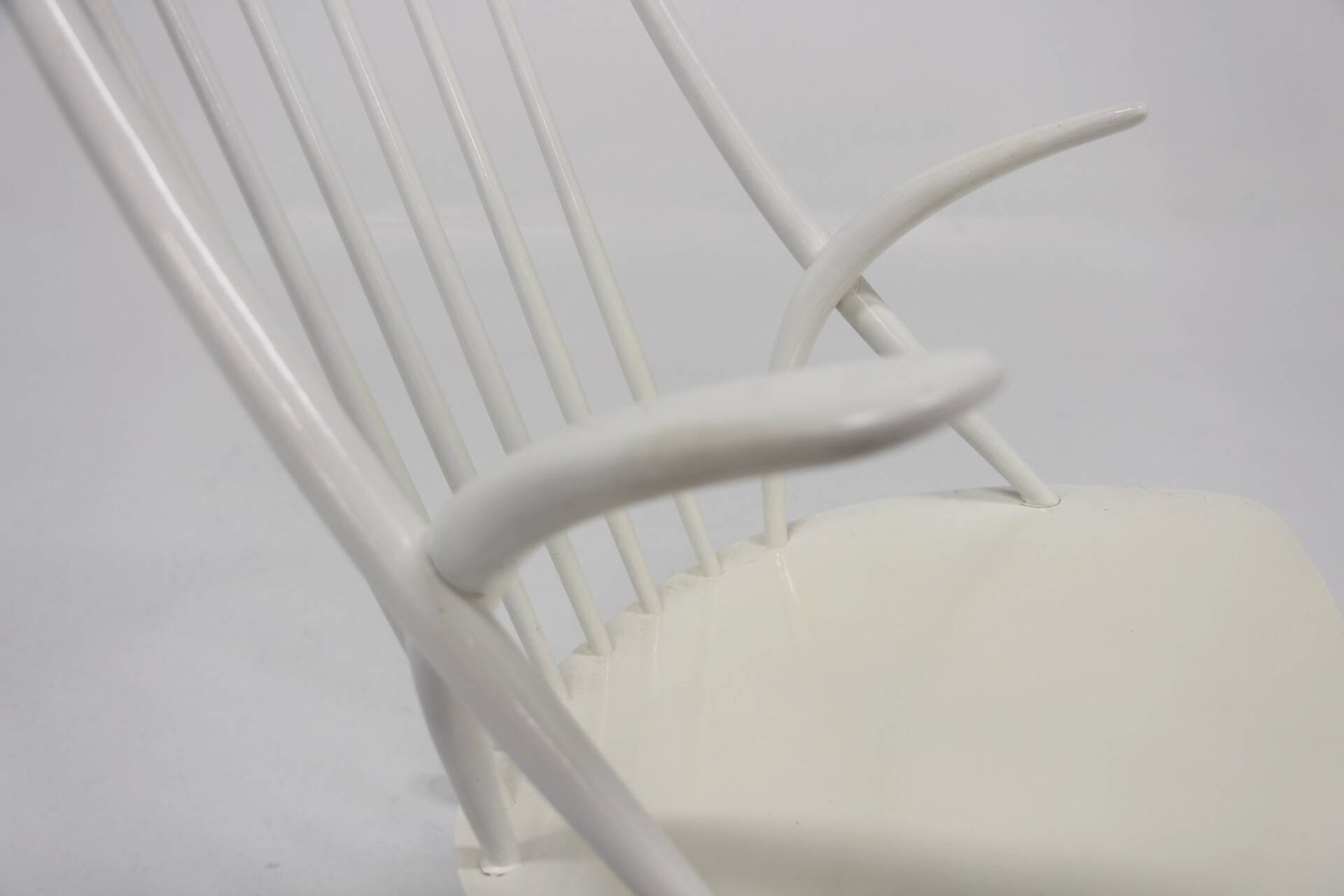 Beech rocking chair, Illum Wikkelsø, N. Eilersen, Denmark, 1960