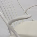 Rocking-chair en hêtre, Illum Wikkelsø, N. Eilersen, Danemark, 1960