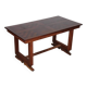 Wood and brass dining table, French craftsmanship, 1940.