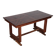 Wood and brass dining table, French craftsmanship, 1940.