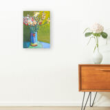 Floral stil life, oil on wooden plate, 40 x 55cm