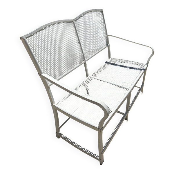 Banc de jardin en fer riveté Gustave Serrurier Govy, 1900-1910