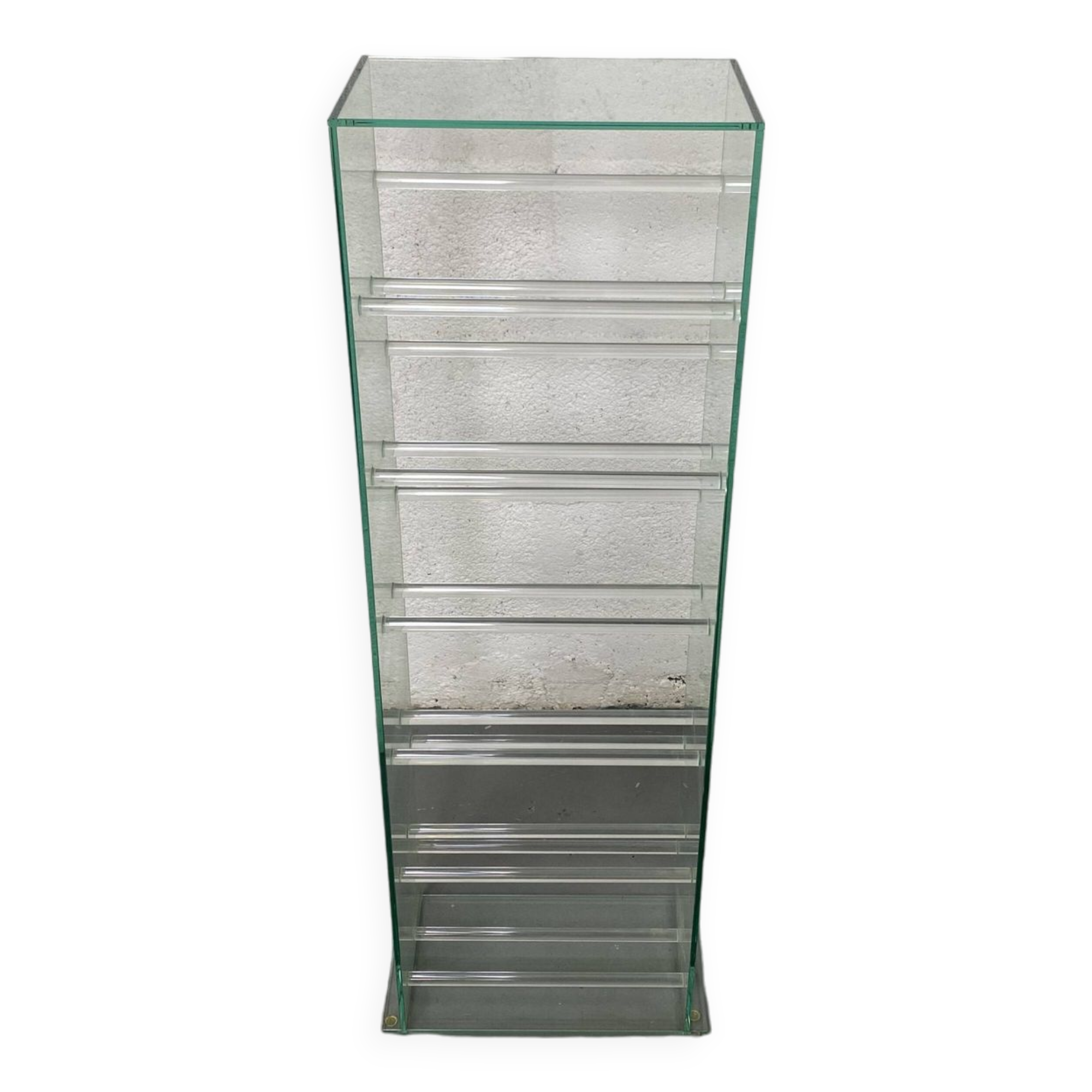 Glass CD rack